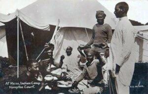 1911 'At Mess' Indian Camp at Hampton Court